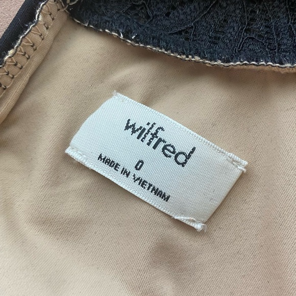 Aritzia Wilfred Janvry Black Lace Dress NWT Size 0 - Picture 9 of 11